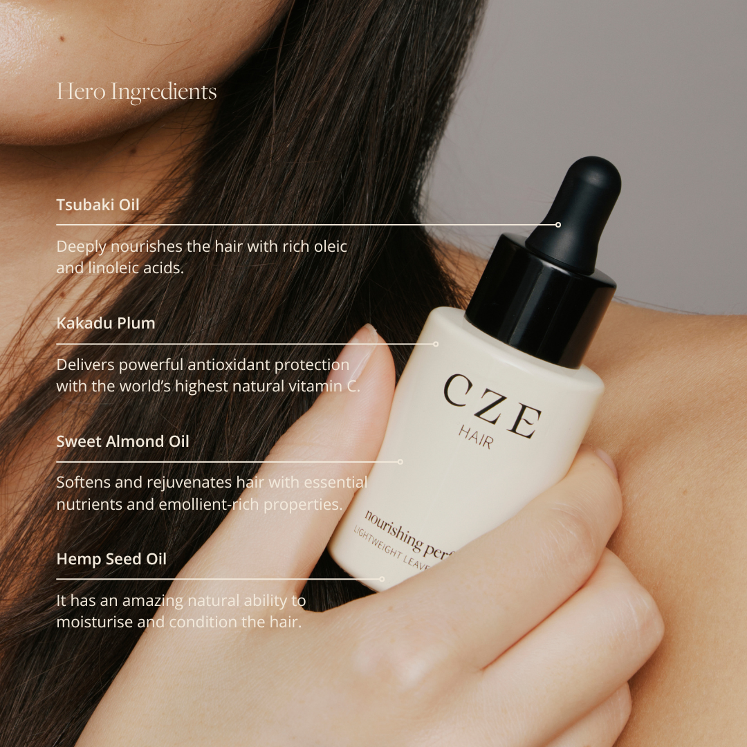 CZE Nourishing Perfume Hair Oil for Shine & Frizz Control – 30ml